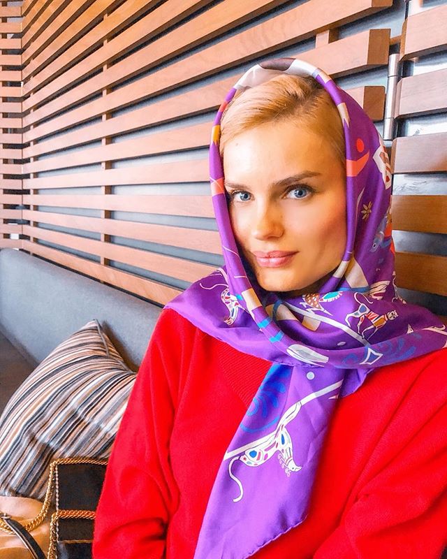 Wear your Silk Scarf as a hair accessory