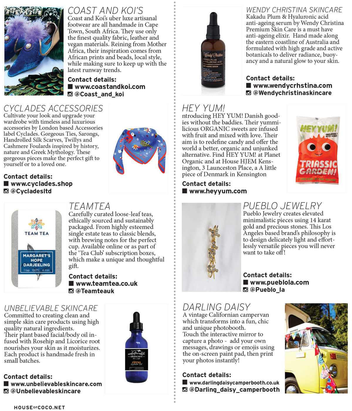 House of Coco Magazine Loves Cyclades August Issue 2018