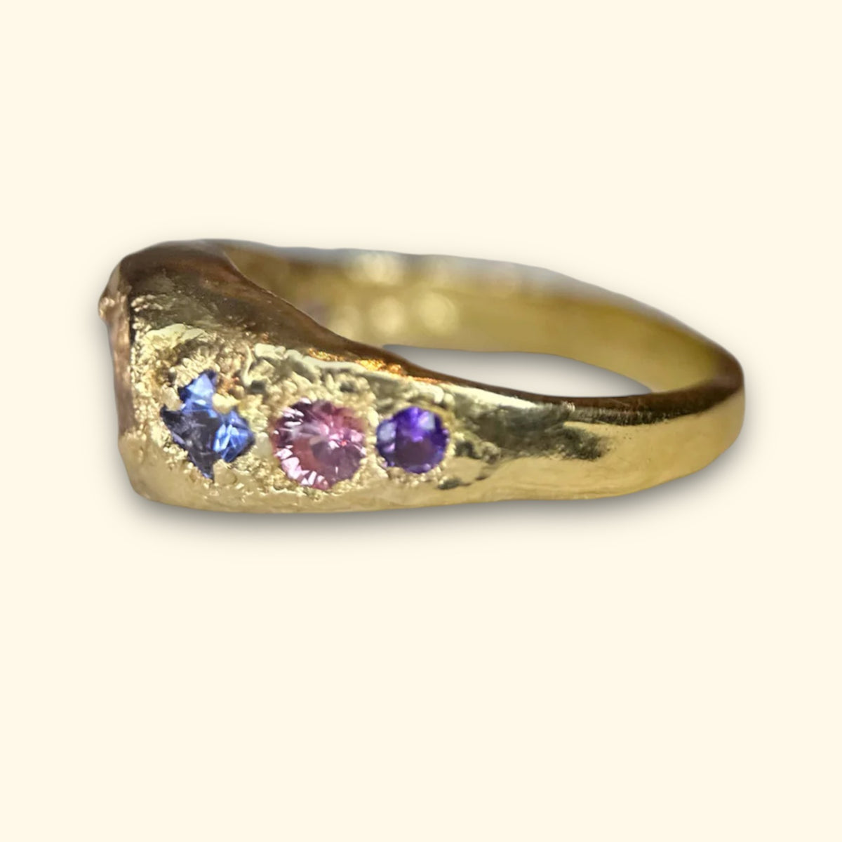 Pink Tourmaline Heart Ring “Cupids Love” 18 Ct Gold