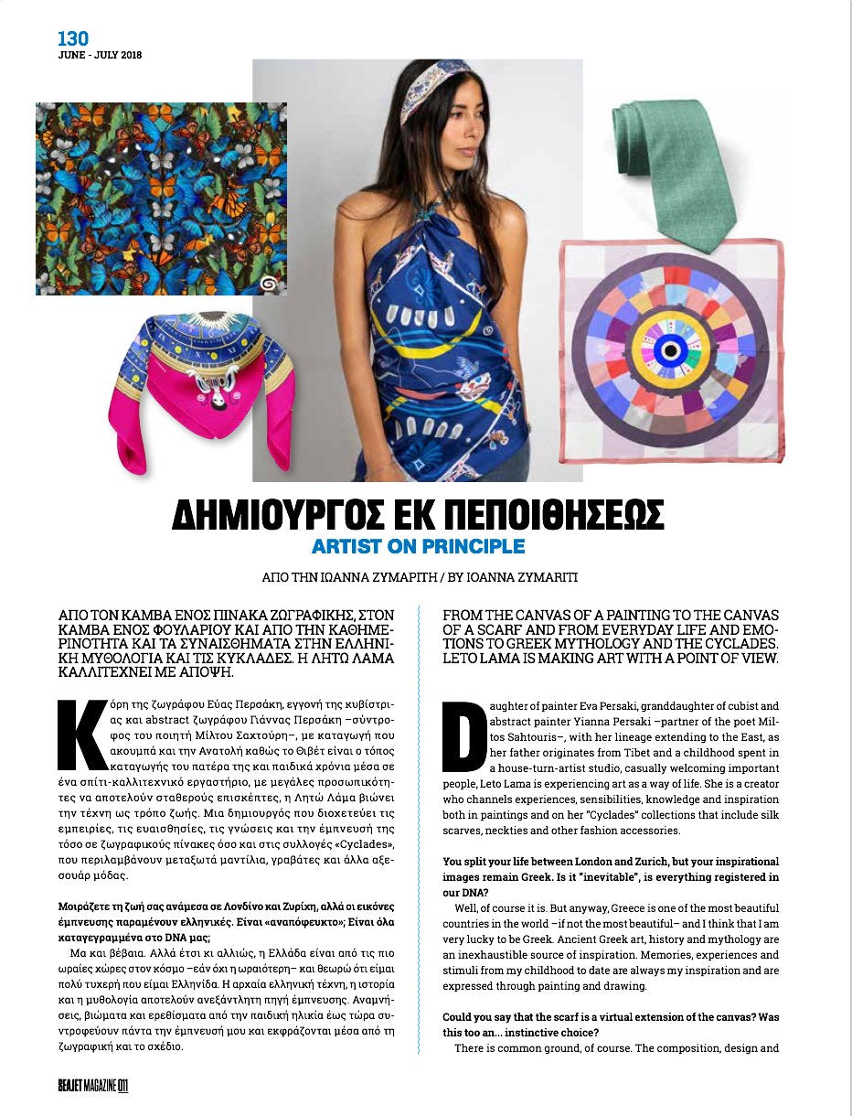 Seajet Magazine Summer Issue 2018 LetoLama Designer Interview