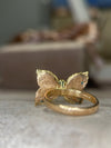 Paraibas Tourmalines and Diamonds “Ocean Butterfly” 18 Ct Gold Ring