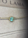 One Of A Kind Beautiful Glowy Blue Oval Paraiba Tourmaline Bezel Set Necklace