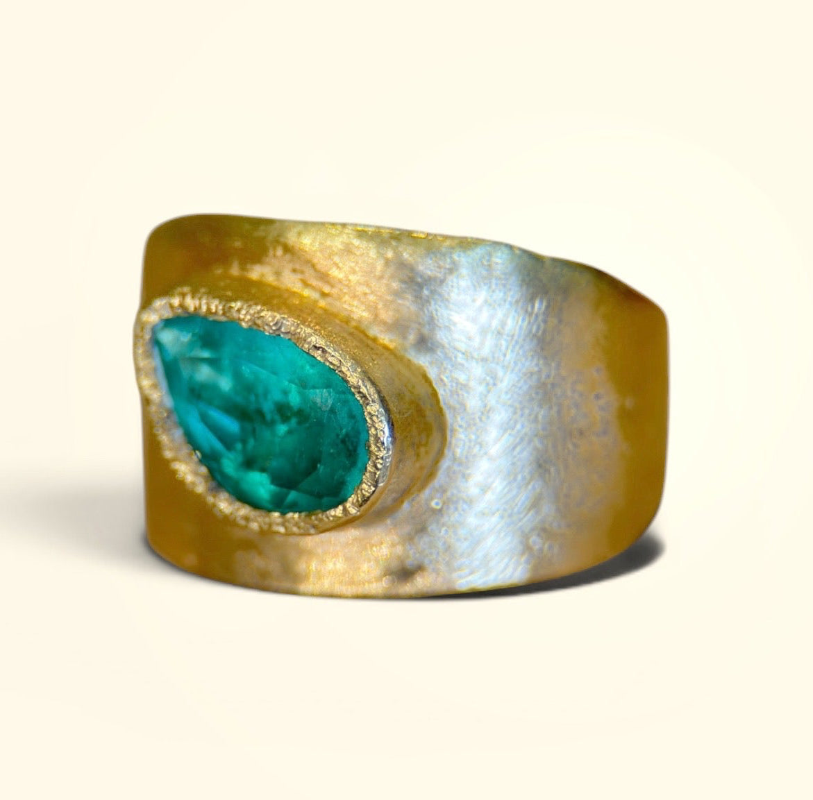 Muzo Colombian Emerald 1.6 Ct Certified Cigar Ring