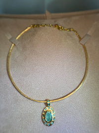 “Azul” Neon Blue Brazilian Paraiba Tourmalines and Mozambique Paraiba Oval Bezel Set Necklace