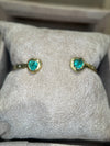 1.35 Cts Emerald Hearts Toi & Moi Love Bracelet Bangle