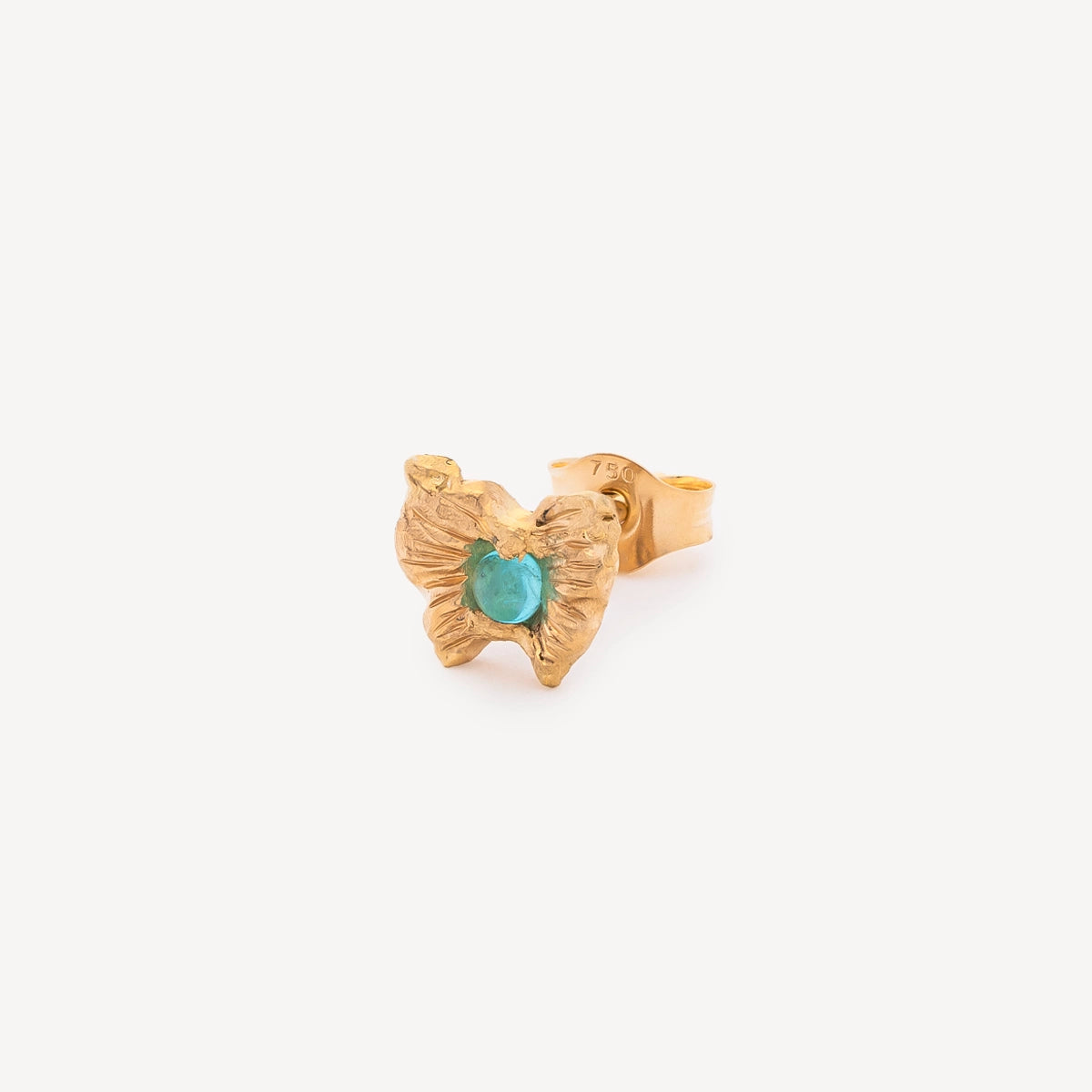 Brazilian Paraiba Tourmaline Butterfly Studs Pair (Available at Madlords, Paris)