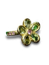 Gaia Sapphires Flower in 18K Gold One of a kind