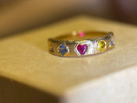 Cubism Abstract Ring Band 18 Ct Yellow Gold