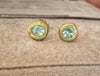 Paraiba Tourmaline Studs 18 Ct Yellow Gold