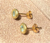 Paraiba Tourmaline Studs 18 Ct Yellow Gold