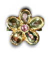 Gaia Sapphires Flower in 18K Gold One of a kind