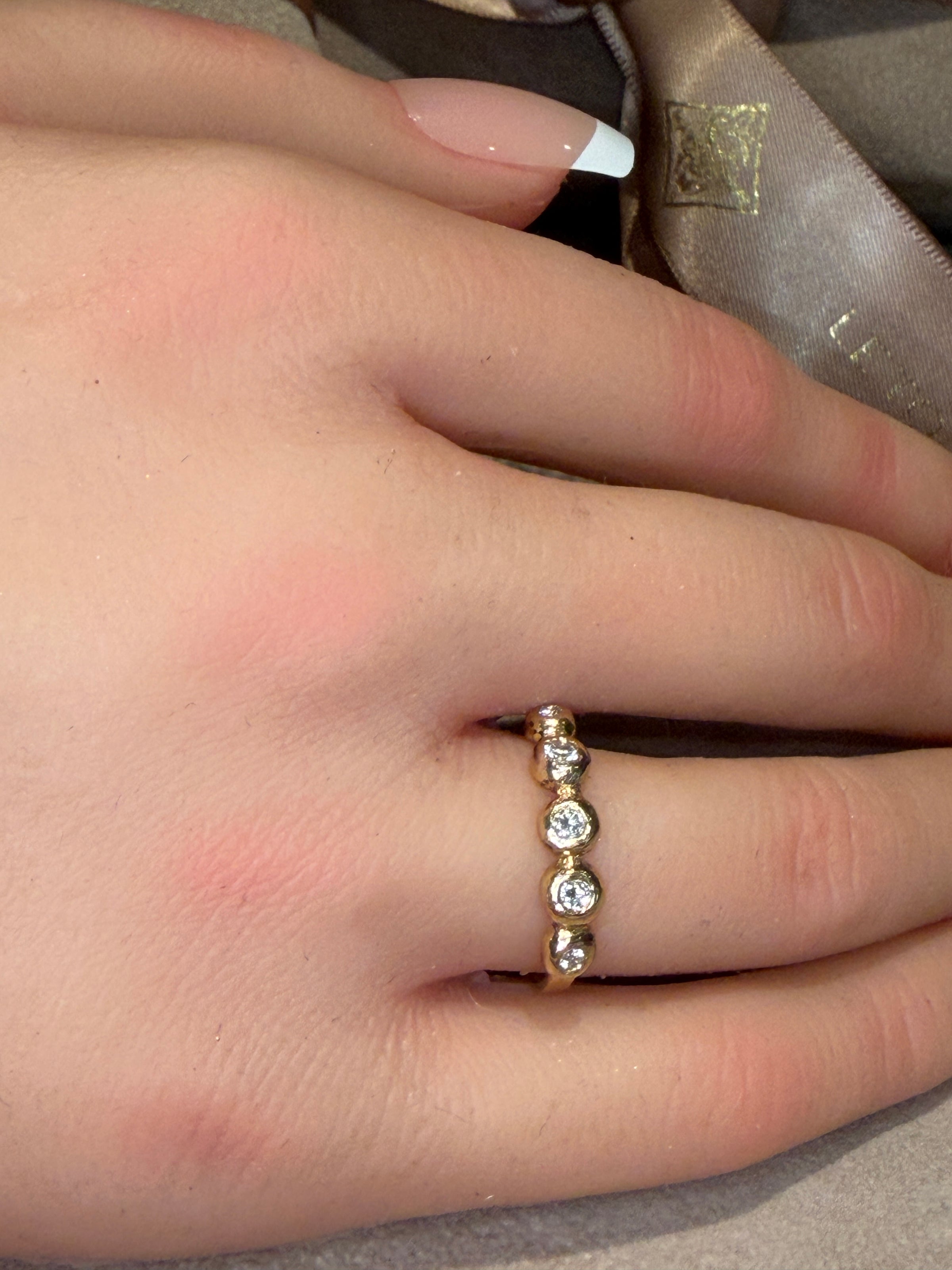 Chubby Diamonds Bubble Band 18 Ct Yellow Gold