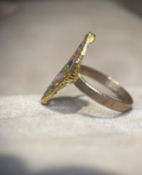 Marquise Pastel Abstract Cocktail of Joy Ring Sapphires, Paraibas, Diamonds 18 Ct Gold
