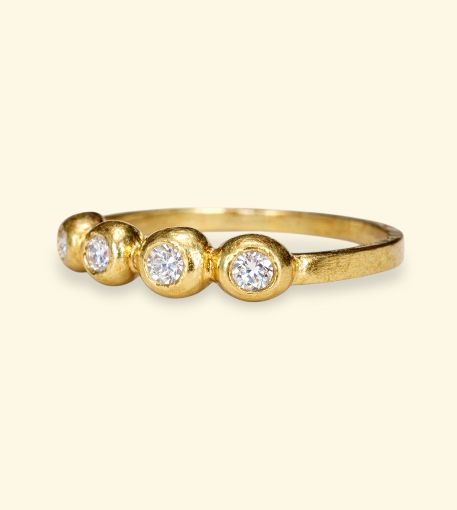 Chubby Diamonds Bubble Band 18 Ct Yellow Gold