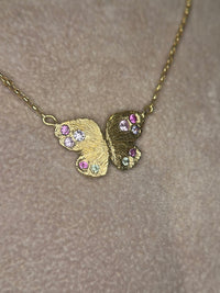Butterfly Pastel Sapphires Necklace (Available at Tomfoolery)