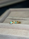 Neon Blue Brazilian Paraiba Tourmaline Mini Evil Eye Studs 18 Ct Gold