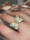 Paraibas Tourmalines and Diamonds “Ocean Butterfly” 18 Ct Gold Ring