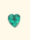 IGI Certificate Pending - Vivacious bright green Emerald Heart 0.9 Cts