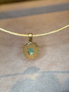 “Azul” Neon Blue Brazilian Paraiba Tourmalines and Mozambique Paraiba Oval Bezel Set Necklace