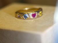 Cubism Abstract Ring Band 18 Ct Yellow Gold