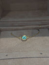 One Of A Kind Beautiful Glowy Blue Oval Paraiba Tourmaline Bezel Set Necklace