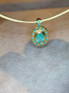 “Azul” Neon Blue Brazilian Paraiba Tourmalines and Mozambique Paraiba Oval Bezel Set Necklace