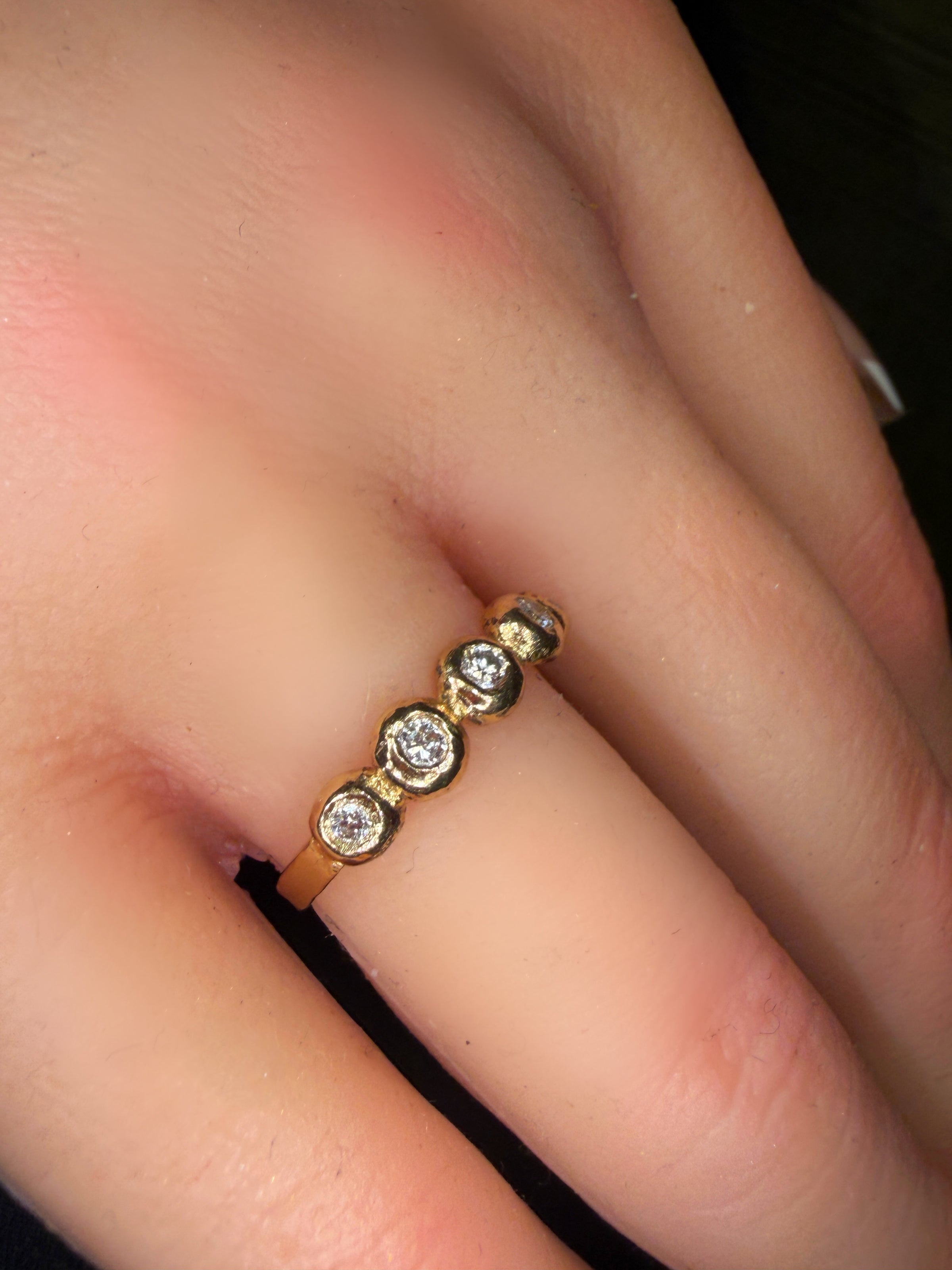 Chubby Diamonds Bubble Band 18 Ct Yellow Gold