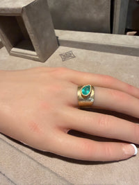Muzo Colombian Emerald 1.6 Ct Certified Cigar Ring