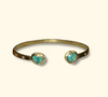 1.35 Cts Emerald Hearts Toi & Moi Love Bracelet Bangle