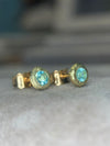 Paraiba Tourmaline Studs 18 Ct Yellow Gold