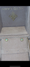 Paraiba Tourmaline Studs 18 Ct Yellow Gold