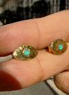 Brazilian Neon Blue Paraiba Tourmaline Princess Eye Stud Earrings (Pair)