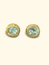 Paraiba Tourmaline Studs 18 Ct Yellow Gold