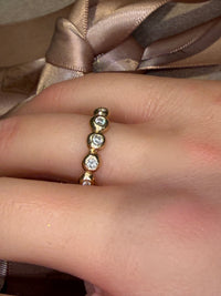 Chubby Diamonds Bubble Band 18 Ct Yellow Gold