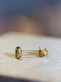 Muzo Colombian Emerald Mini Eye Stud (Single)