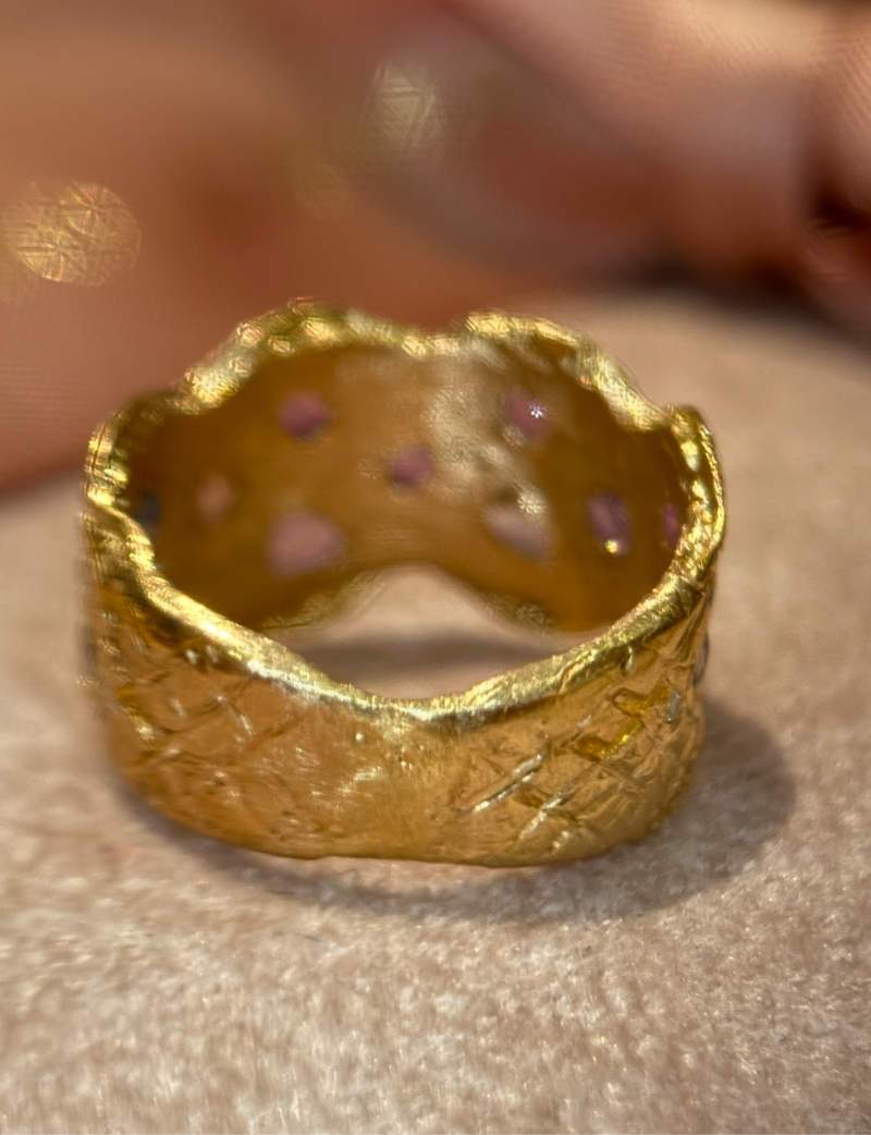 “Empress of Hearts” 18 Ct Gold Sapphires and Diamonds