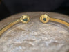 1.35 Cts Emerald Hearts Toi & Moi Love Bracelet Bangle 18 Ct Gold