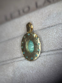 “Azul” Neon Blue Brazilian Paraiba Tourmalines and Mozambique Paraiba Oval Bezel Set Necklace