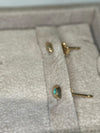 Neon Blue Brazilian Paraiba Tourmaline Mini Evil Eye Studs 18 Ct Gold