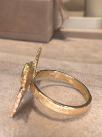Paraibas Tourmalines and Diamonds “Ocean Butterfly” 18 Ct Gold Ring