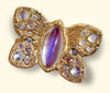 “Winterfly” 18 Ct Gold Moonstones & Diamonds Art Ring at Tomfoolery London