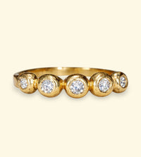 Chubby Diamonds Bubble Band 18 Ct Yellow Gold