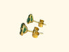 Emerald Heart Studs 18 Ct Gold (Pair)