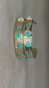 Neon Blue Brazilian Paraiba Tourmalines Hoop Earrings