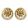 Cyclades Medium Ariadne Stud Earrings with White Sapphires and Rubies