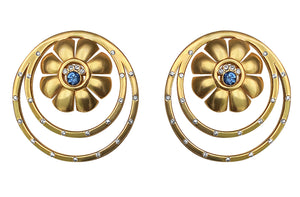 Ariadne Earrings with Sapphires
