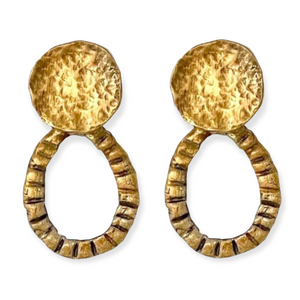 Minos Earrings in 14K Yellow Gold