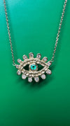 Pandora’s Emerald Eye in 18K Yellow Gold with Diamonds