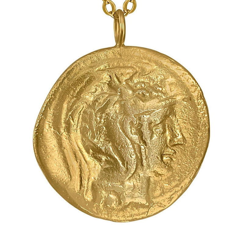 Athena Coin Necklace Pendant