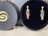 Long Candy Constellation Stones Studs in 14K Gold